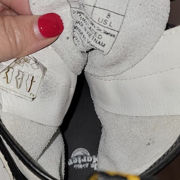 Dr. Martens 1460 Laced Virginia Leather Lace Up Boots, 8 - Picture 7 of 10